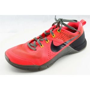 Nike Flywire Women Sz 8.5 M‎ Orange Lace Up Running Mesh Shoe